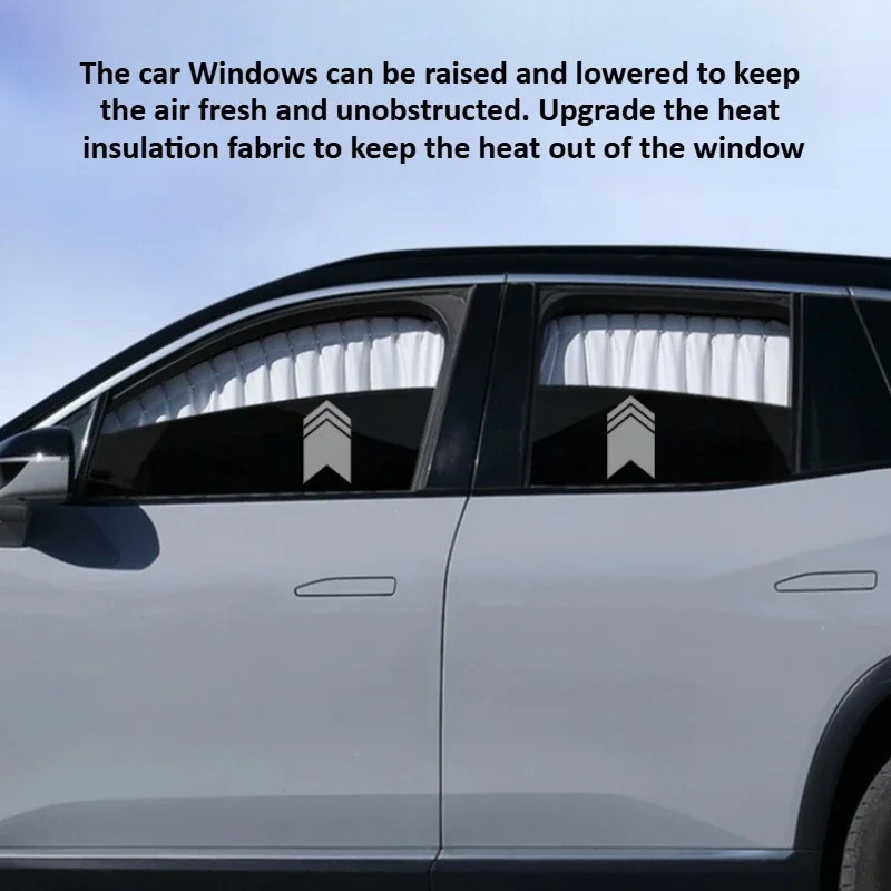 

Window Sunshade Curtain for Tesla Model 3 Y 2021-2024 Accessories Camping Privacy Sunscreen Curtain Side Windshield Blind Cover