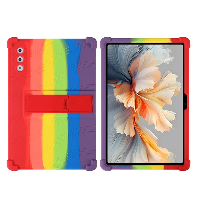 

For Lenovo Yoga Tab Plus Case TB-520FU Soft Silicon Kickstand Cover For Yoga Pad Pro AI 12.7 inch 2025 Kids Coque