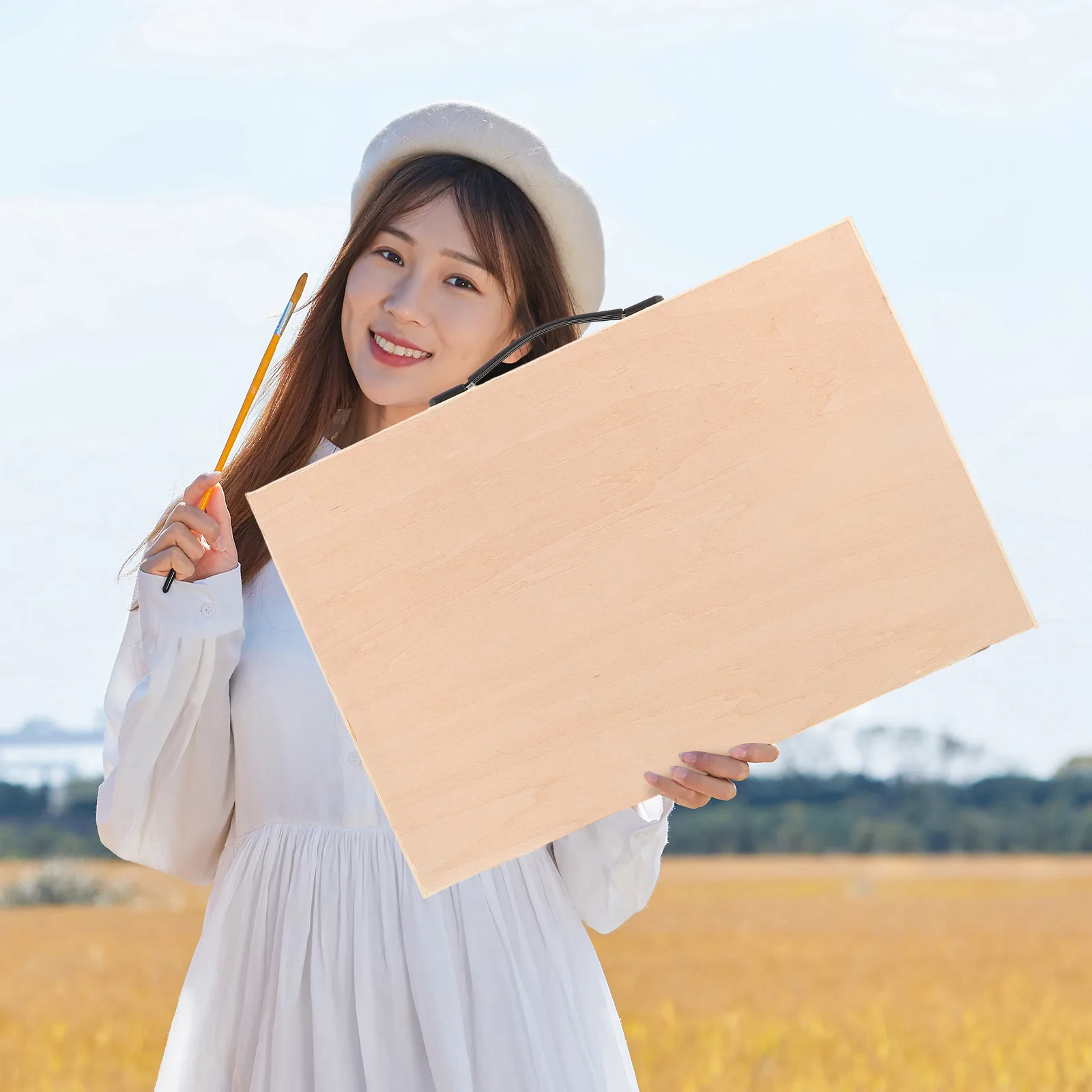 

Sketch Pad Drawing Board for Outdoors Artist Wood Artists Drafting Hand Model Desktop Painting