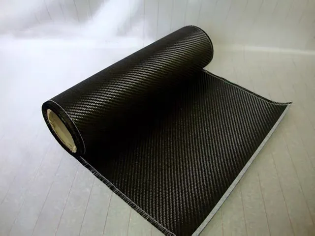 Tkanina z włókna węglowego LJYZ T300 3k 200gsm, prawdziwe włókno węglowe, splot skośny 2x2, szerokość 20cm / 8 cali.
