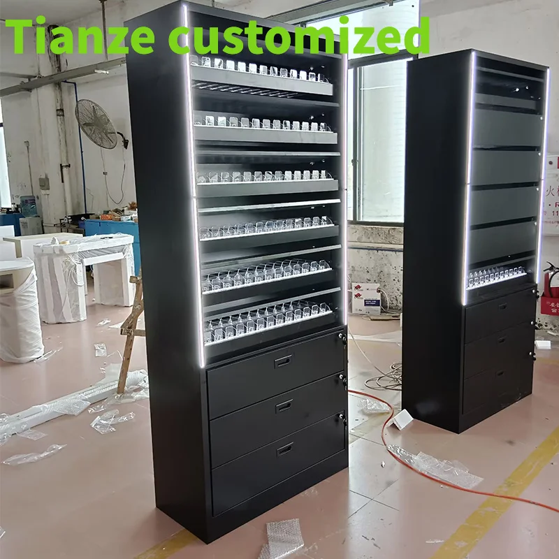 

Customized-Convenience Store metal smoke display exhibition smoke shop display showcase display rack