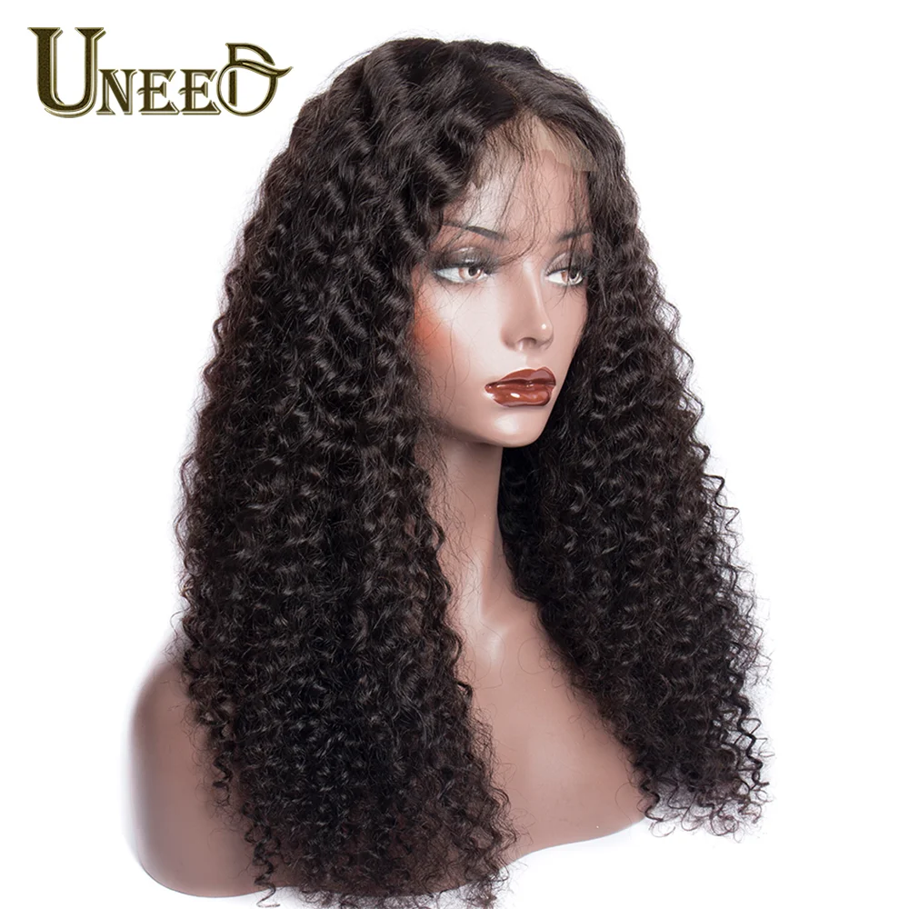 Peluca rizada con malla Frontal para mujeres negras, cabello humano 13x4 HD, transparente, cierre de encaje