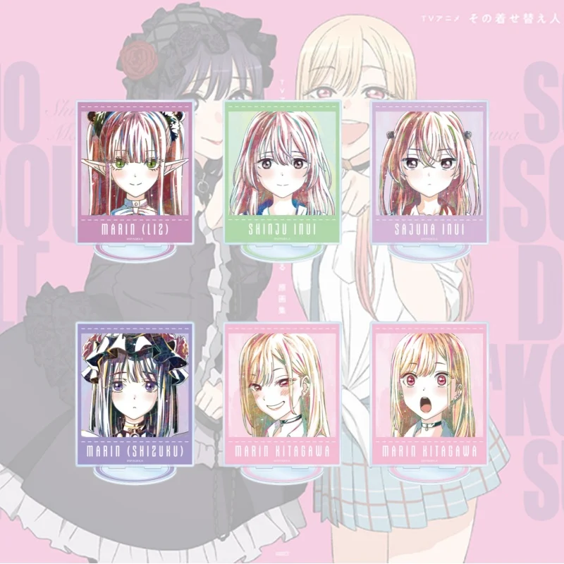 Anime My Dress-Up Darling Game Acrylic Standee Character Stand Collectible keychain Figure Kitagawa Marin Toys 15cm