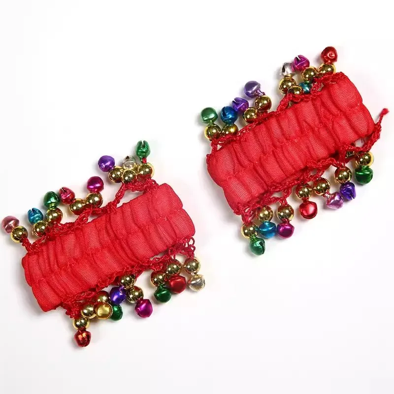 Customized Children's Belly Dance Bracelet Accessories Performance Accessories Handmade Girls Chiffon Bell Bracelet