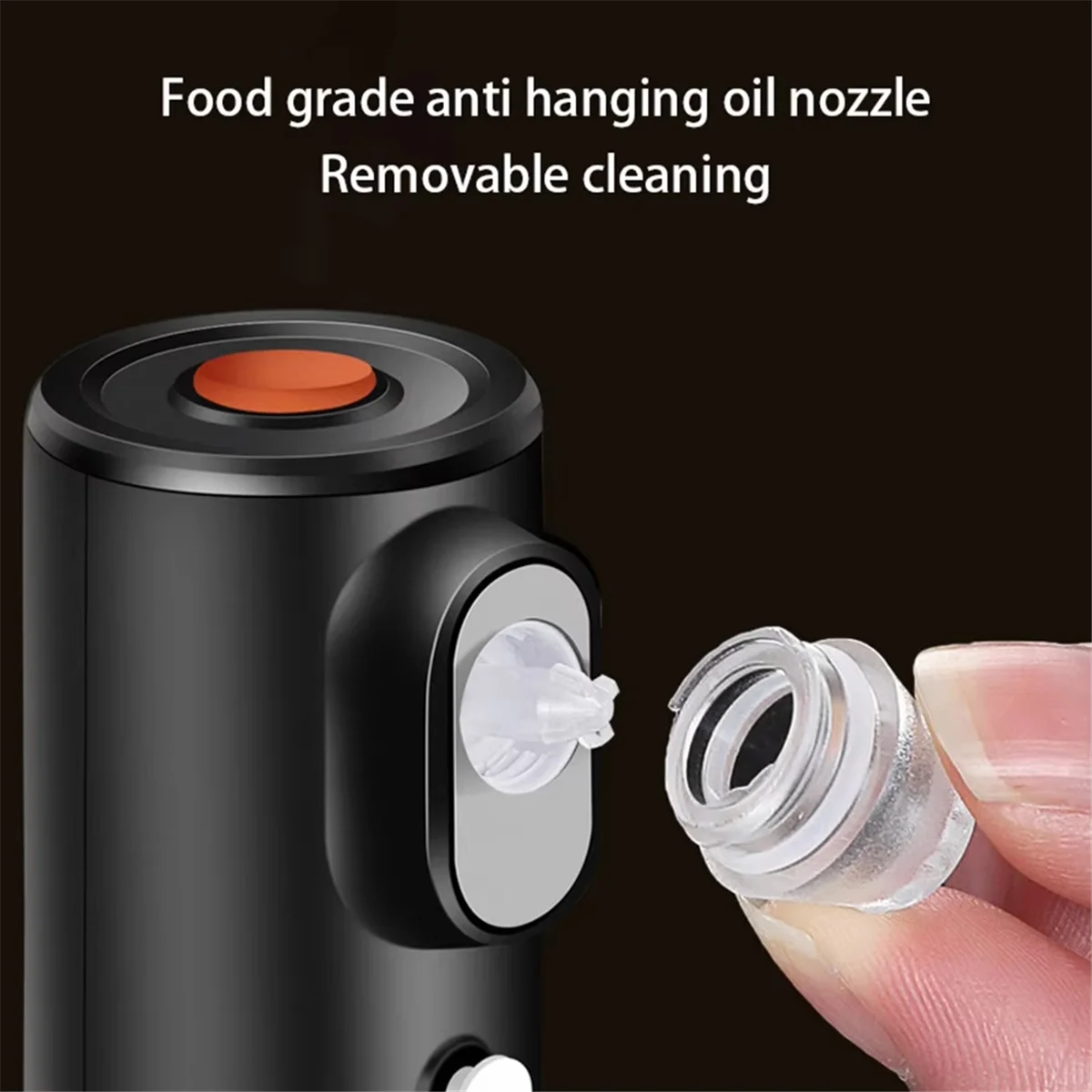 

A47ZZ Electric Oiler Bottle 200ml - Glass Olive Oil Dispenser for Cooking,Detachable Electric Oiler,Easy to Clean