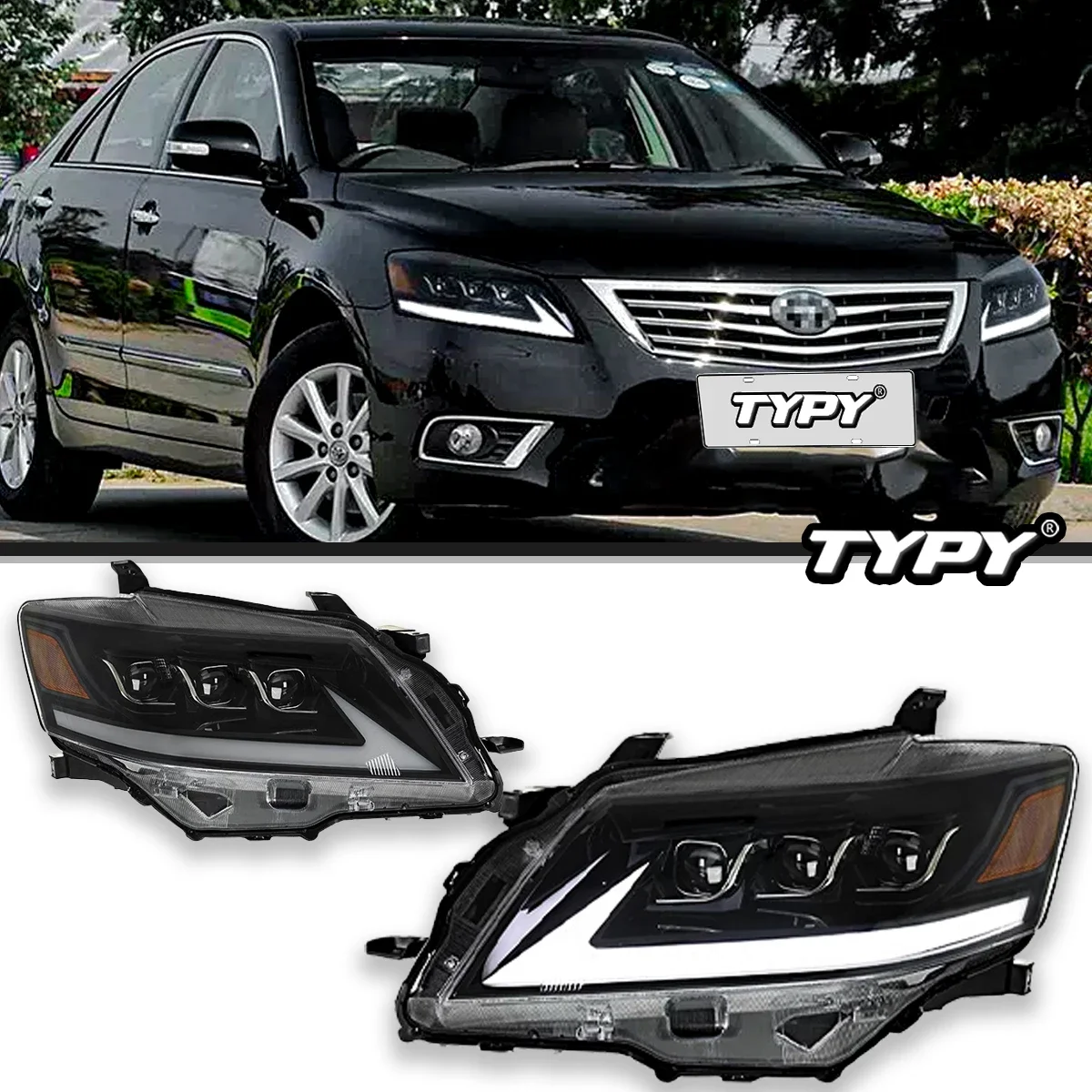 

Car Lights For Toyota Camry 6th Headlight 2009-2014 LED Projetor Head Lamp Daytime Running Light Automotive Accessories