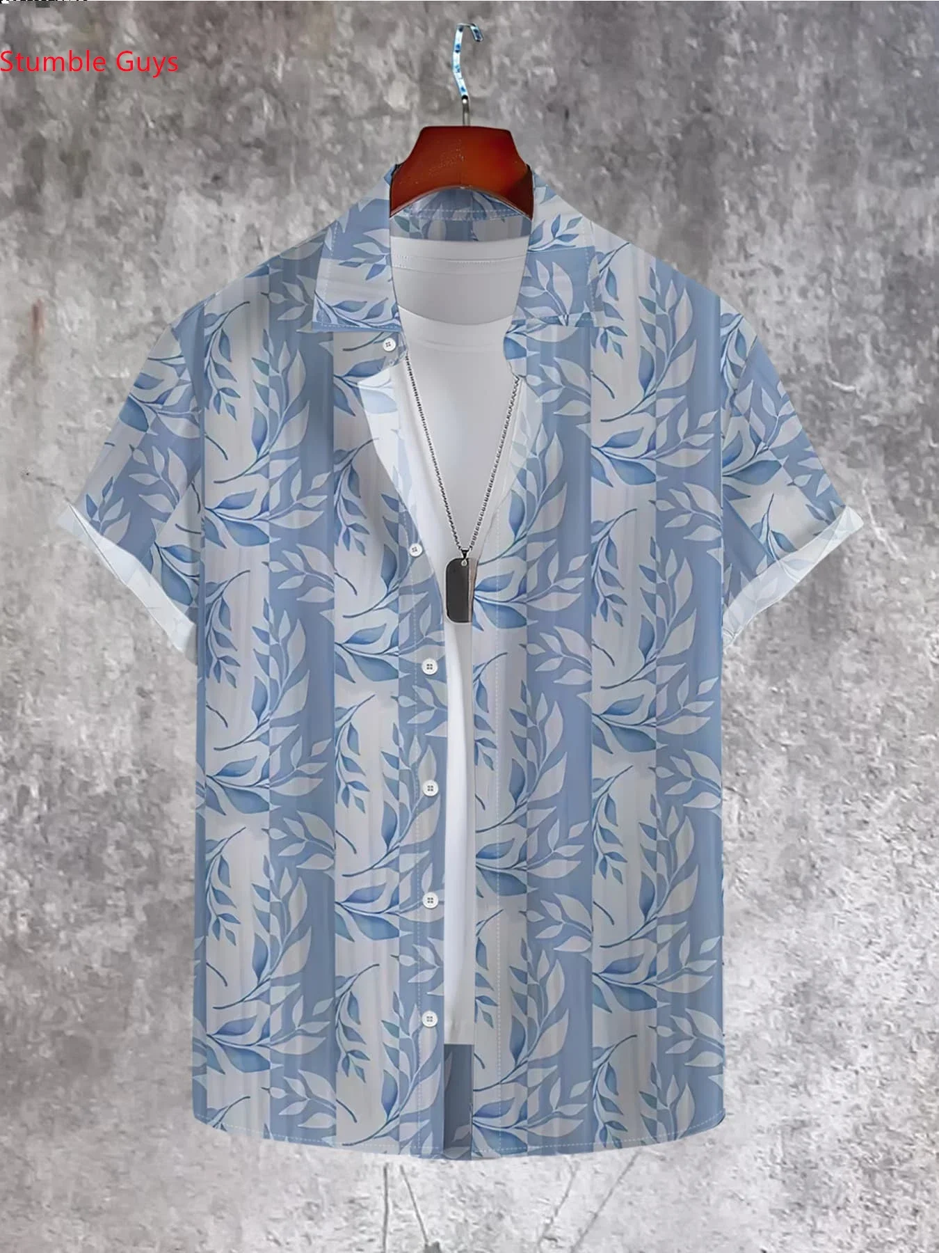 Men's Cool Beach Party Print Hawaiian Shirt Summer Man Short Sleeve Lightweight Breathable Fashion Casual Tops For Holiday Wear