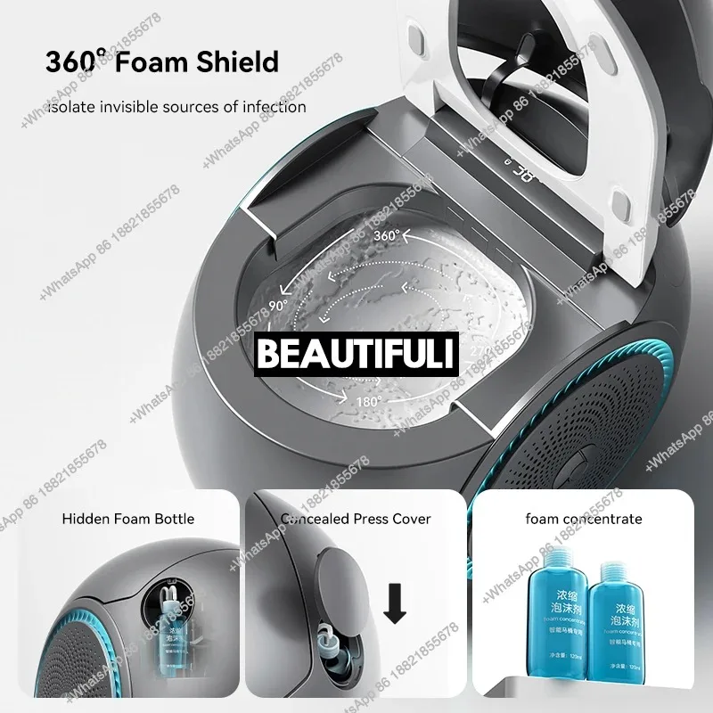 

R Smart toilet bathroom gold electric flush sensor toilet