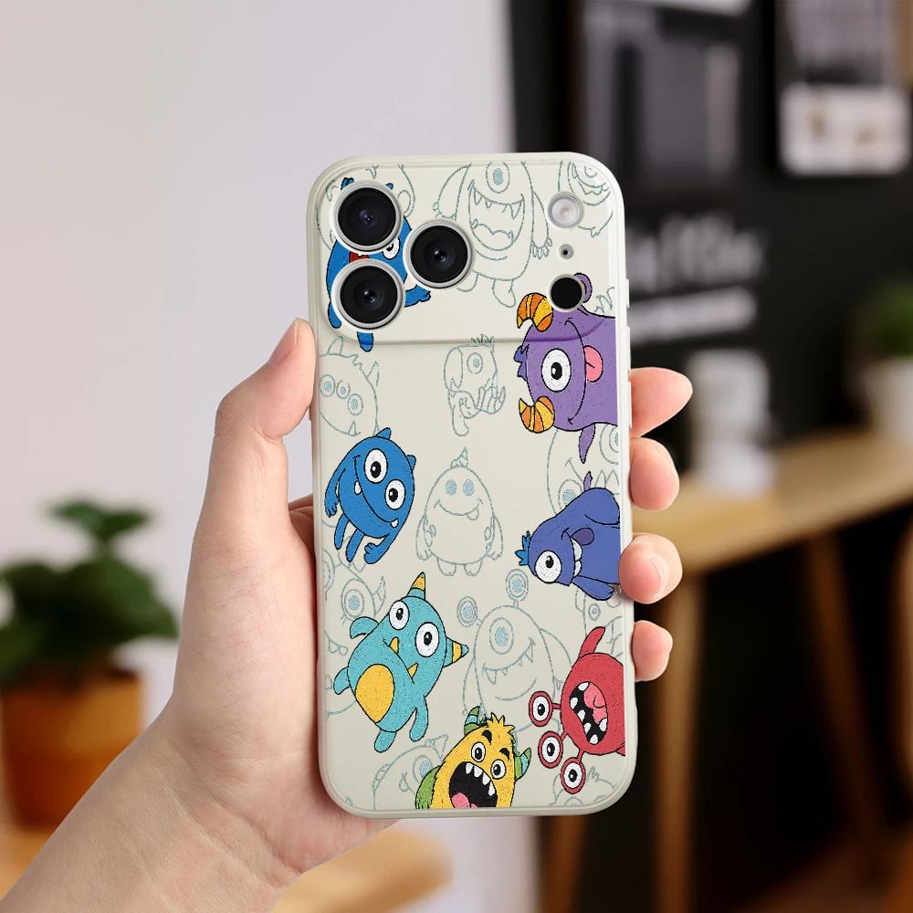 حافظة لهاتف آيفون 17 برو ماكس 17 إير 16 15 14 13 12 11 برو ماكس XS Max7 8 Plus 16e 16 Plus غطاء من البولي يوريثان