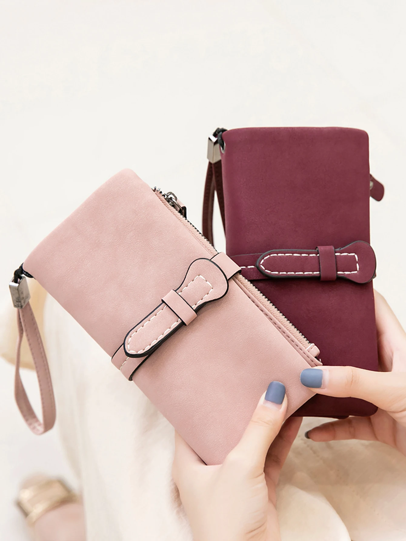 2024 Women's Wallet Fashion Long PU Leather High Quality Card Seat Classic Women's Wallet Large Capacity Zipper Wallet