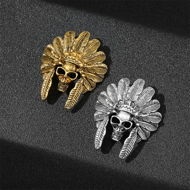 hot-selling domineering animals men lion dragon wolf cow tiger skull INS pin suit accessories