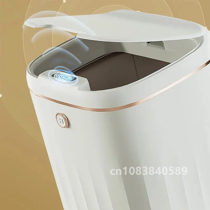 20L Smart Trash Bin with UV Light Automatic Sensor Trash Can Smart Garbage for Kitchen Bathroom Toilet Wastebasket with Lid