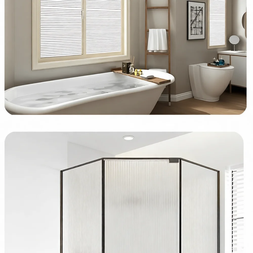 Decorative Frosted Window Film Privacy Glass Sticker Opaque Sun Blocking Static Cling Tint For Home Office Window Decoration