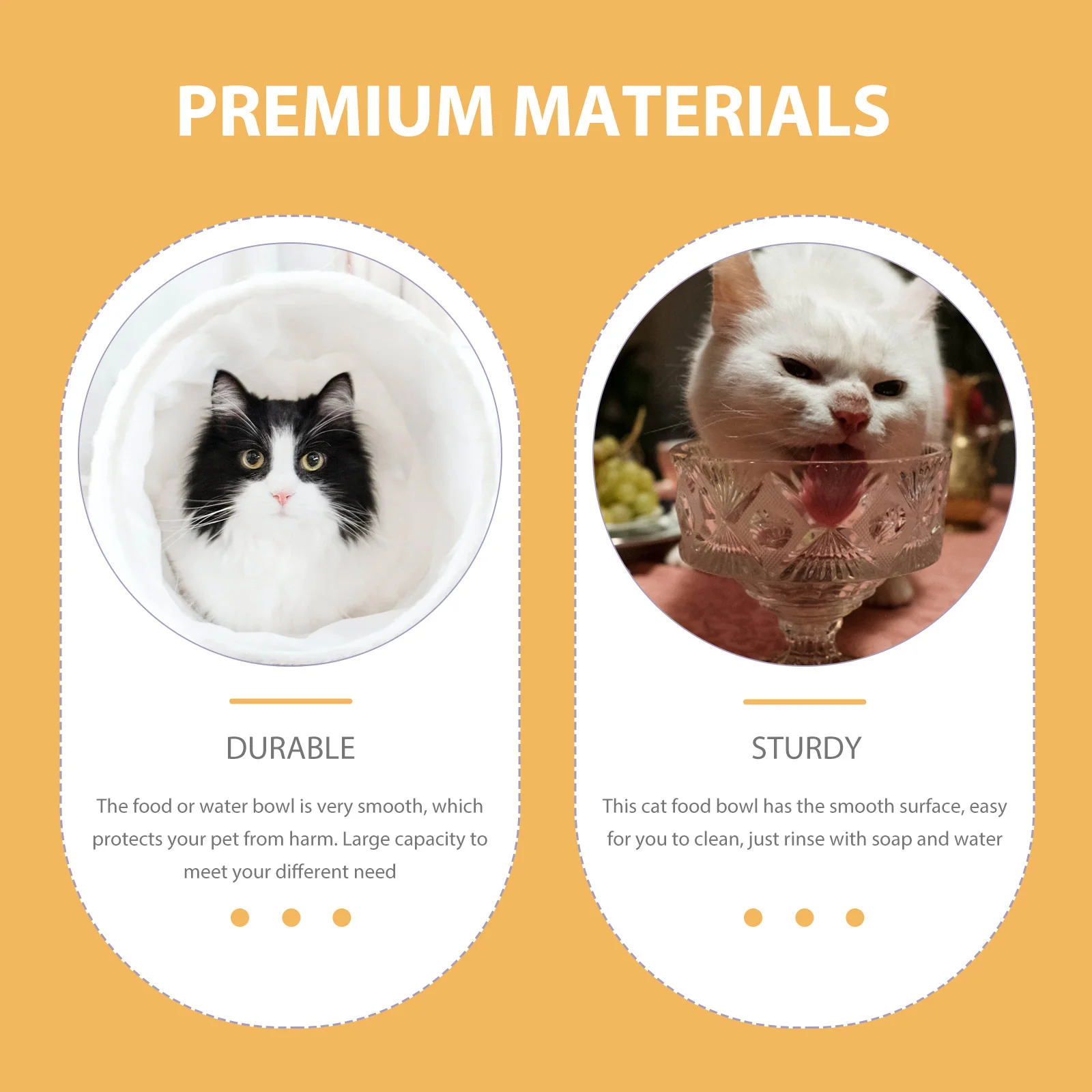 

1Set Elevated Cat Bowl Premium Ceramic Pet Feeding Bowl No Dead Corners Comfortable Eating for Cats Puppies Multi-Use Raised