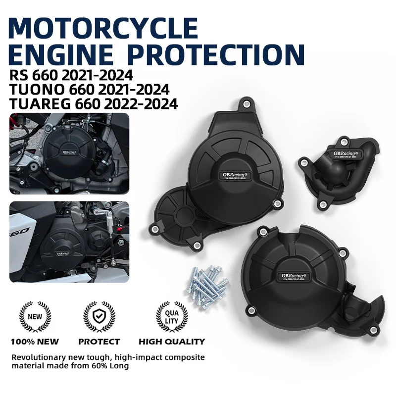 

GBRacing V2 motorbike accessories For APRILIA RS660 Tuono 660 2021-2024 Tuareg 660 2022-2024 Clutch Cover Secondary Engine Cover