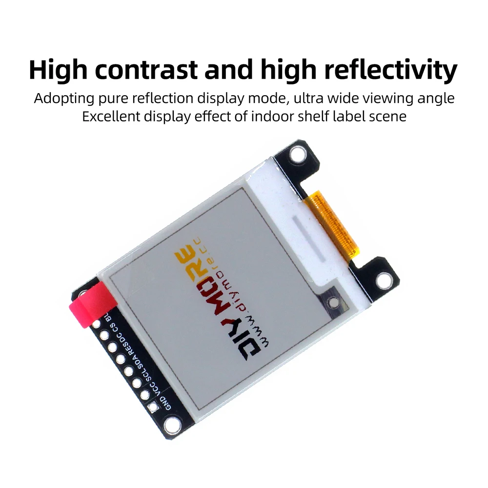 1,54 Zoll E-Paper-Display SPI-Schnittstelle Ultra-Niedriger Stromverbrauch für Smart-Home-Regaletiketten Hoher Kontrast SSD1680 Treiberchip – Detail 13