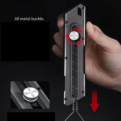 Utility knife 10Pcs blade 1Pcs utility knife pocket knife cutting paper removal quick knife