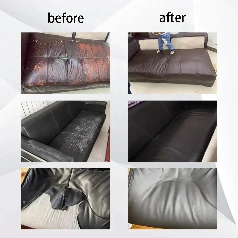 300x40cm Upgrade Thickened Self-adhesive Leather Repair High Viscosity Scratch-resistant Litchi Stria Leather for Sofa Car Seat