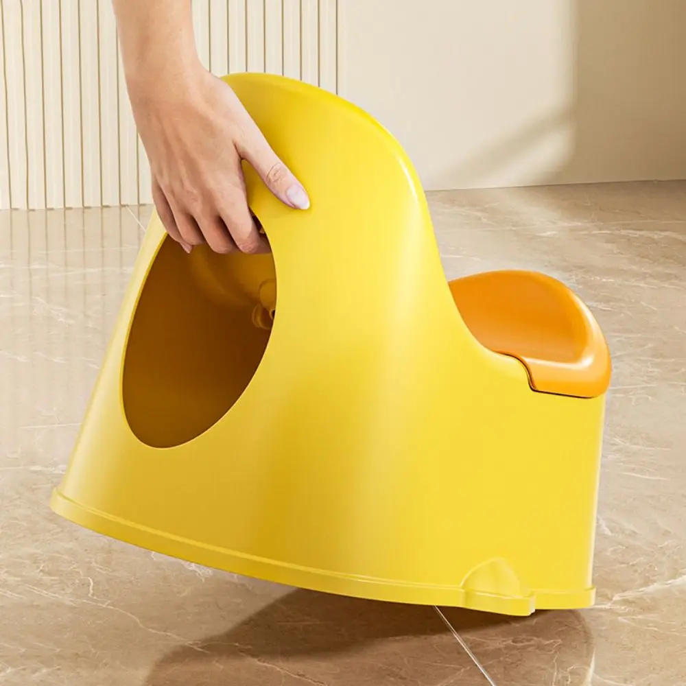 Duck Baby Potty Training Seat Ergonomic Design Non Slip Kids Urinals Chair Moveable Cartoon Toilet Supplies for 0-6 Years Old view 2