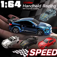 New 4WD 2.4GHZ RC Simulation Mini Drift Car Palm Racing Model Desktop Toys 1/64 Scale Remote Control Car Gift For Children Boys