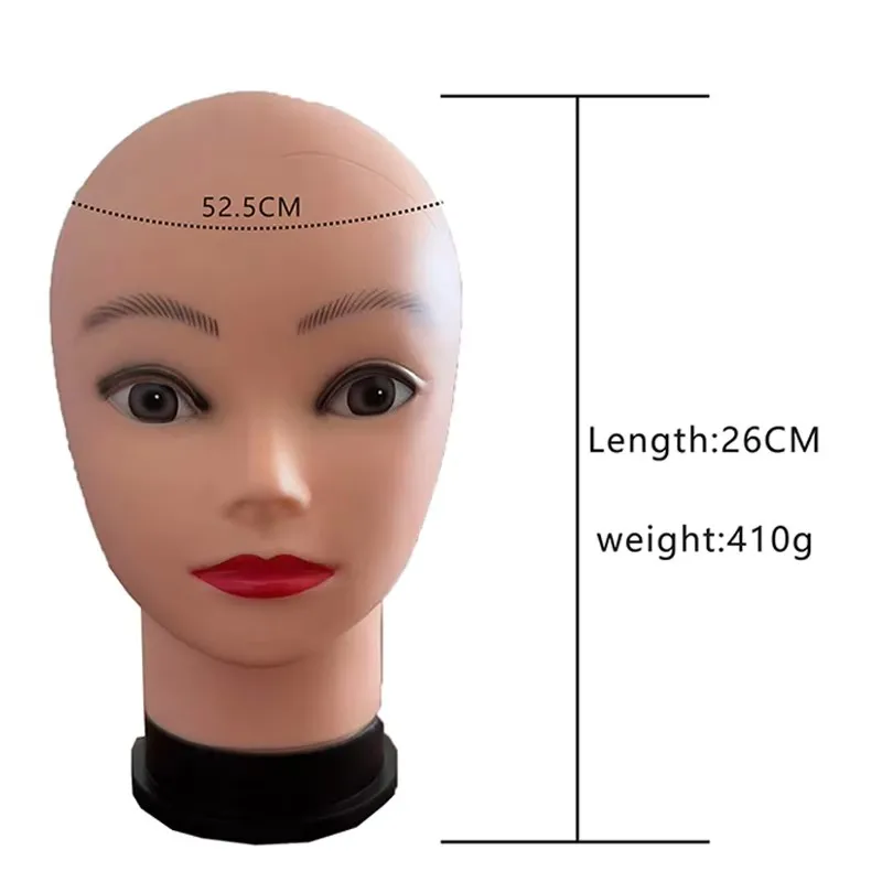 1pc Wig Head Soft Teaching Head Female Mannequin Head For Making Wigs Display Wigs Manikin Head Training Head Without Hair image 2