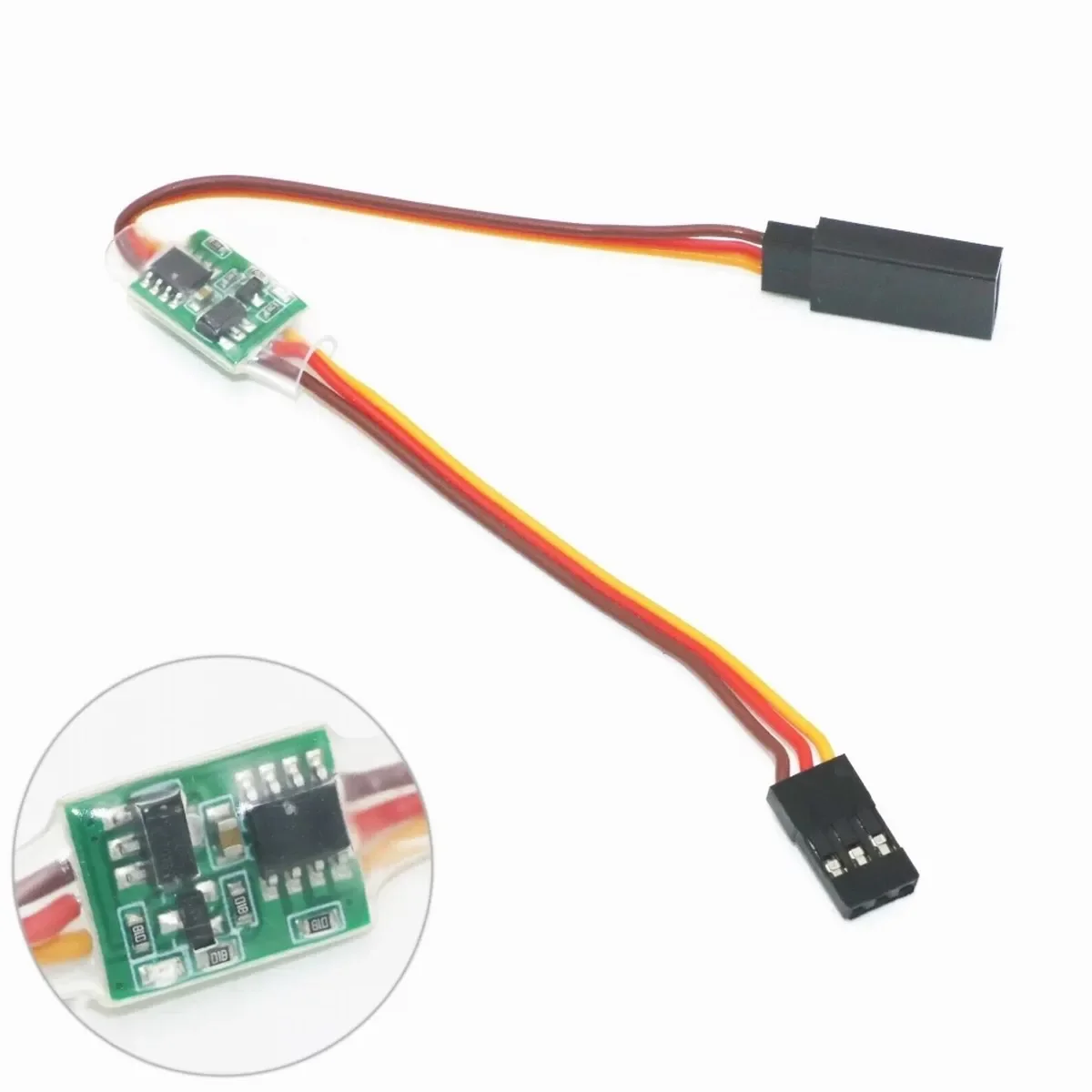 3.6V-24V Servo Signal Reverser Inverter Support High Voltage Compatible for All Servo for JR Futaba Aeroplane Robot V-Tail