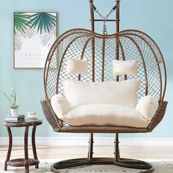 Scalebeard Hanging Chair Egg Chair Swing Cushion Cover Thickened Soft Rebound Breathable Non Deformable Cradle Vine Basket Cover