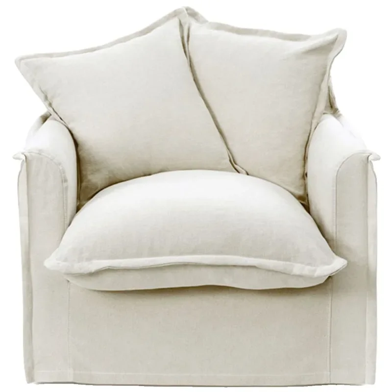 

Wabi Sandy Wind Simple Pinch Edge Removable and Washable Single Sofa Small Apartment Double Triple Homestay