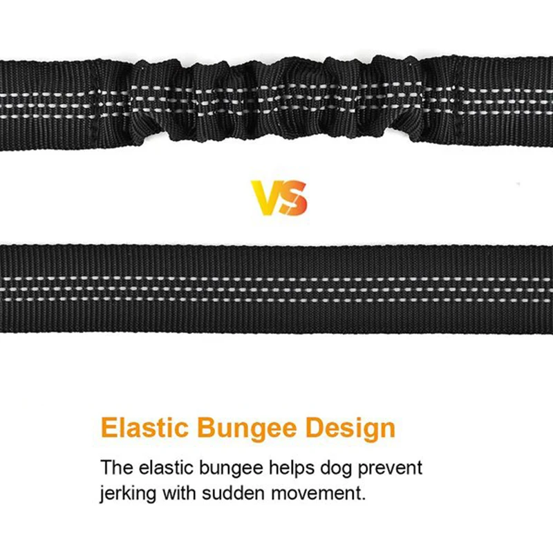 The dog seat belt is adjustable and retractable. Tugboat with elastic pet belt, car seat belt or safety rope image 5