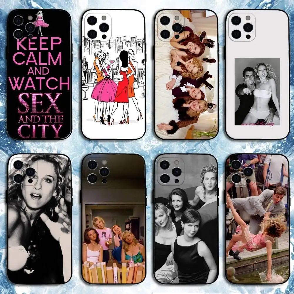 S-Sex and the C-City Phone Case For iPhone 16,15,14,13,12,11 Plus,Pro Max, Soft Silicone Black Cover