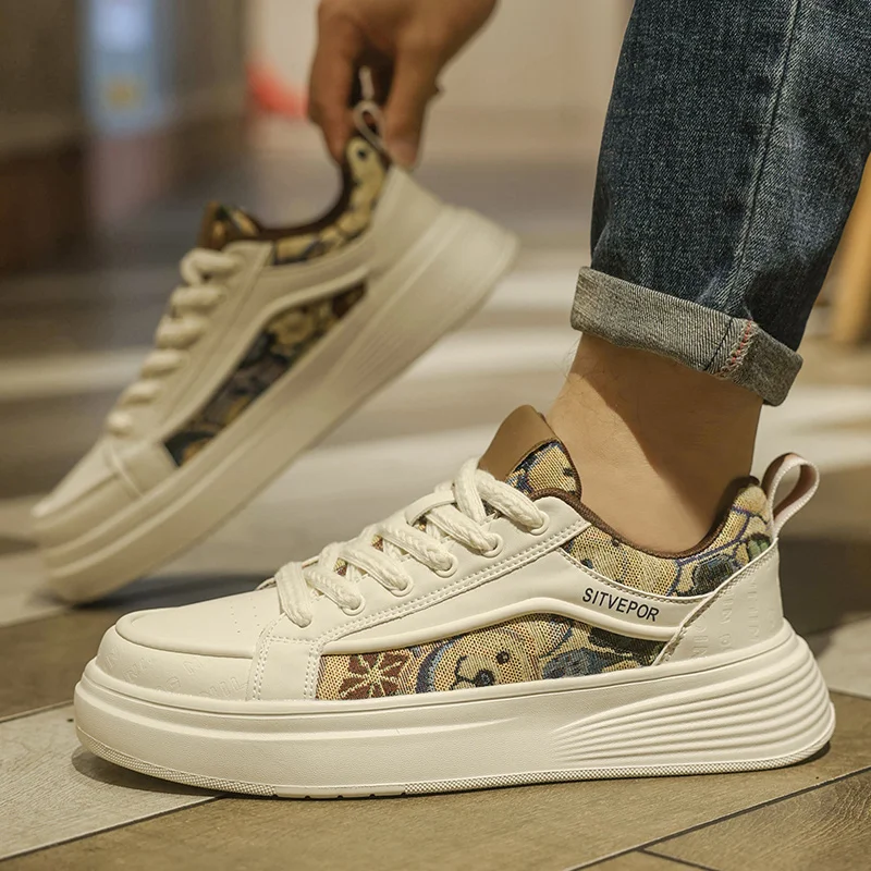 

New Minimalist Retro Breathable Thick Bottom Sports Casual Shoes Outdoor Trendy All-Match Men's Footwear