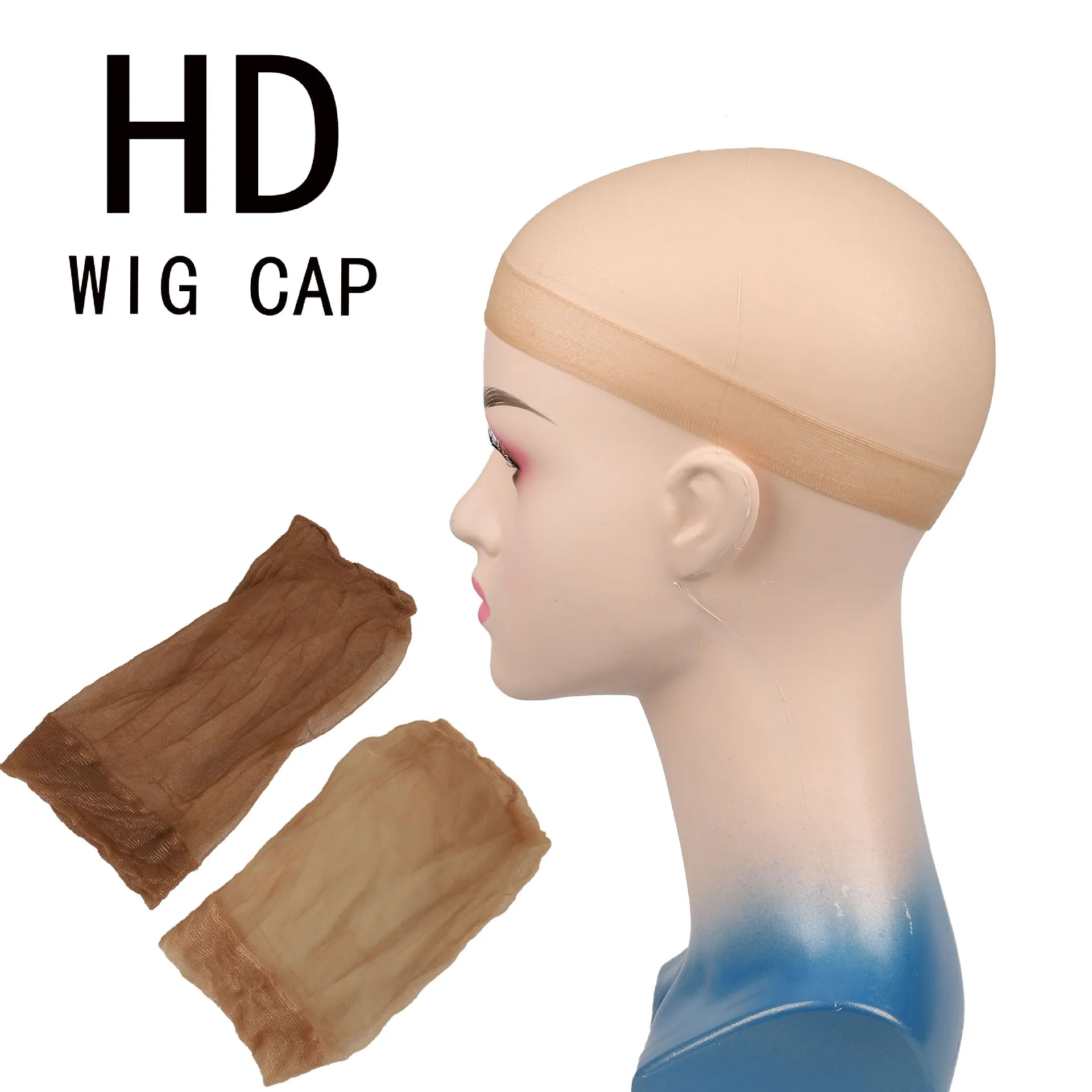

HD Wig Cap For Women Invisible Ultra-thin Stretchy Stocking Caps For Lace Front Wigs Sheer Wig Cap Thin Nylon Cap ﻿
