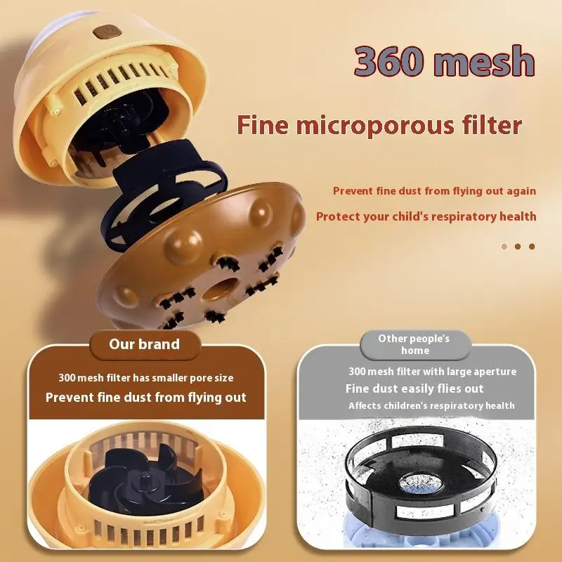 Cute Cartoon Capybara Desktop Vacuum Cleaner Eraser Dust Cleaning Machine Keyboard Pencil Lead Dust Student Stationery Set