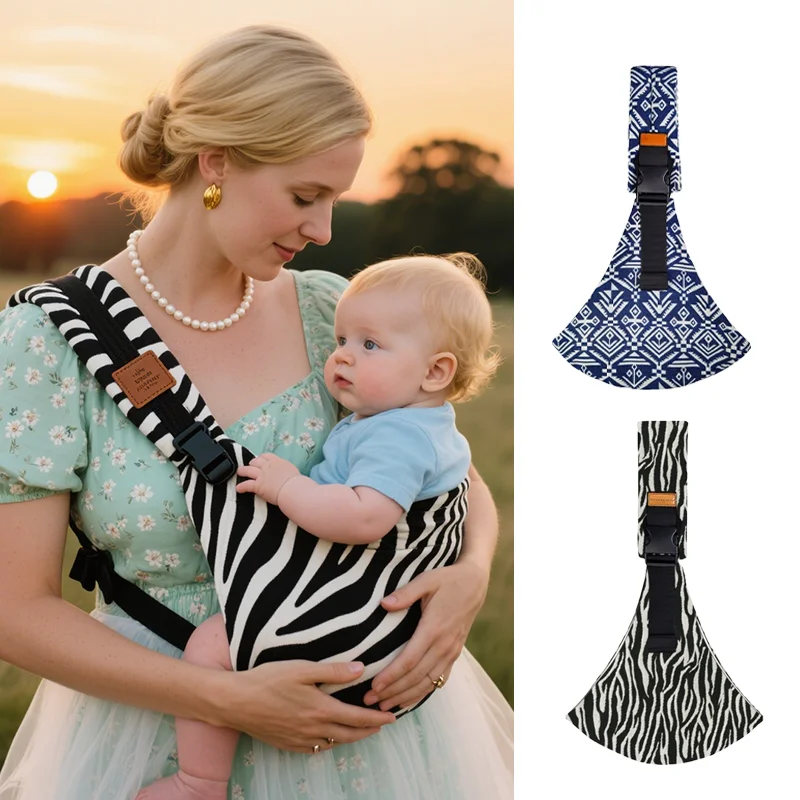 

Baby Carrier Sling Adjustable Cross Wrap Baby Belt Hip-seat Ergonomic Support Outdoor Portable Newborn Carrying Belt