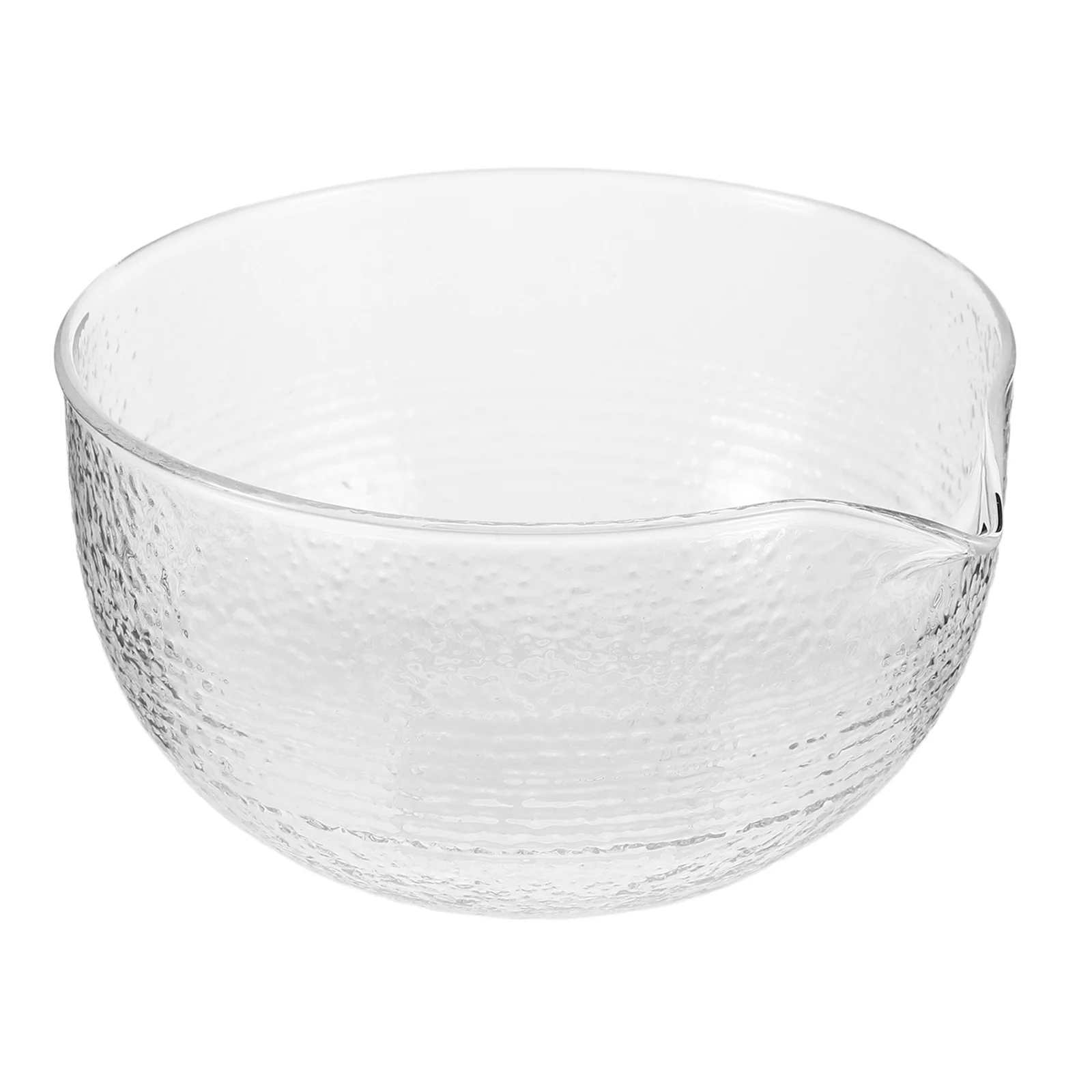 

Clear Glass Matcha Bowl Japanese Tea Bowl with Spout for Precise Pouring Matcha Wan Chawan Cup Aesthetic Tea Making Tool