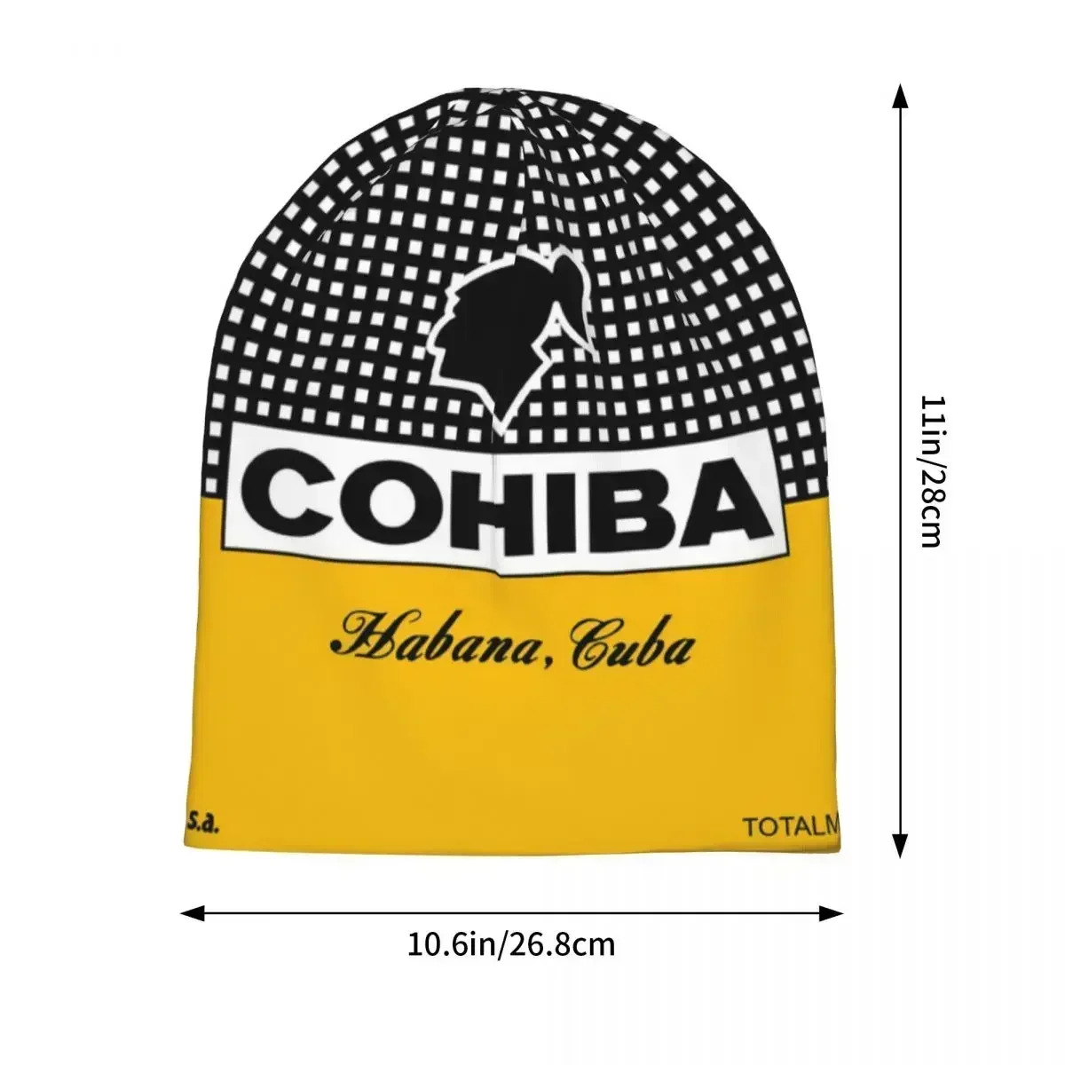 Cuban Cohiba Cigars Warm Knitted Cap Hip Hop Bonnet Hat Autumn Winter Outdoor Beanies Hats for Unisex Adult