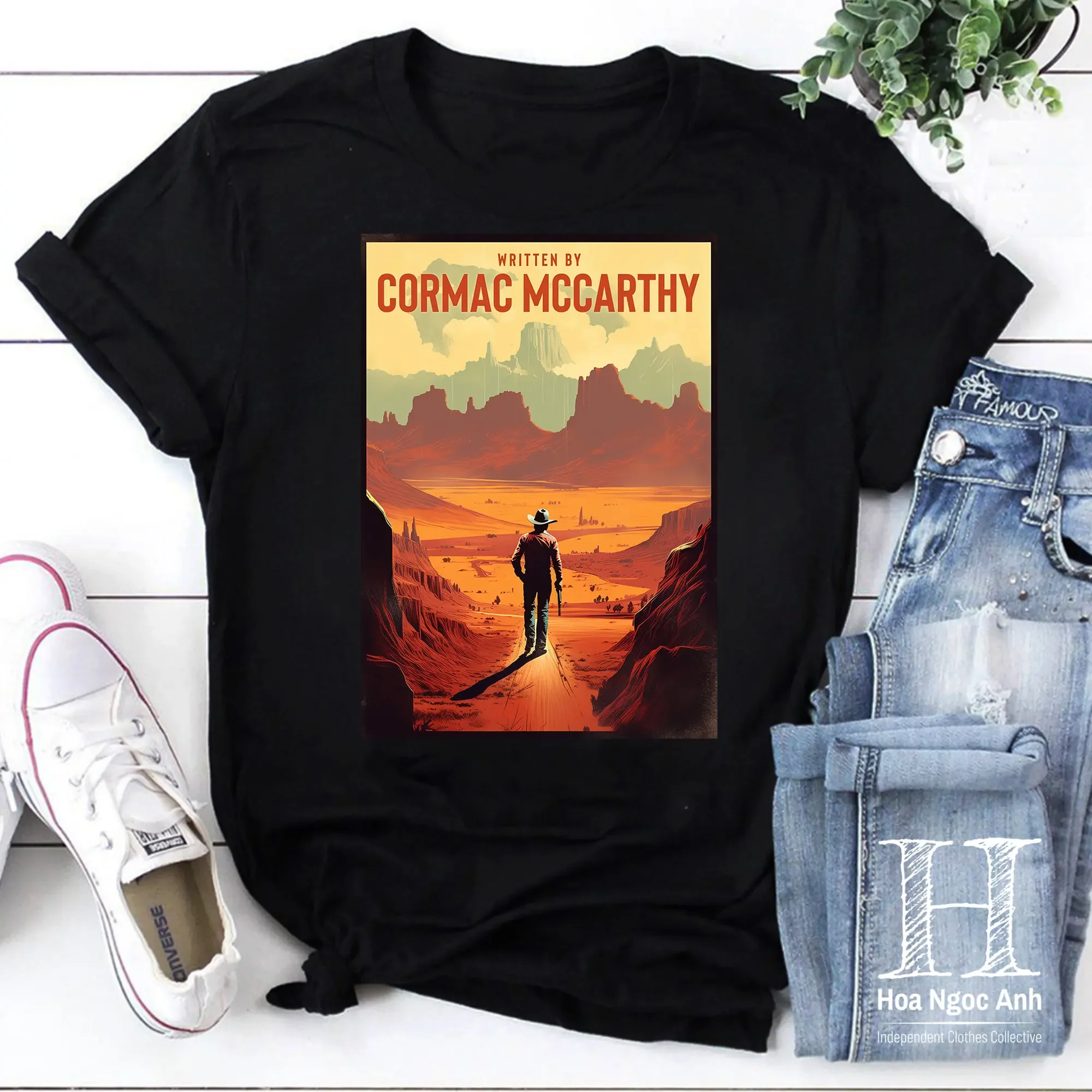 Written By Cormac Mccarthy Retro Style Vintage T Shirt Best