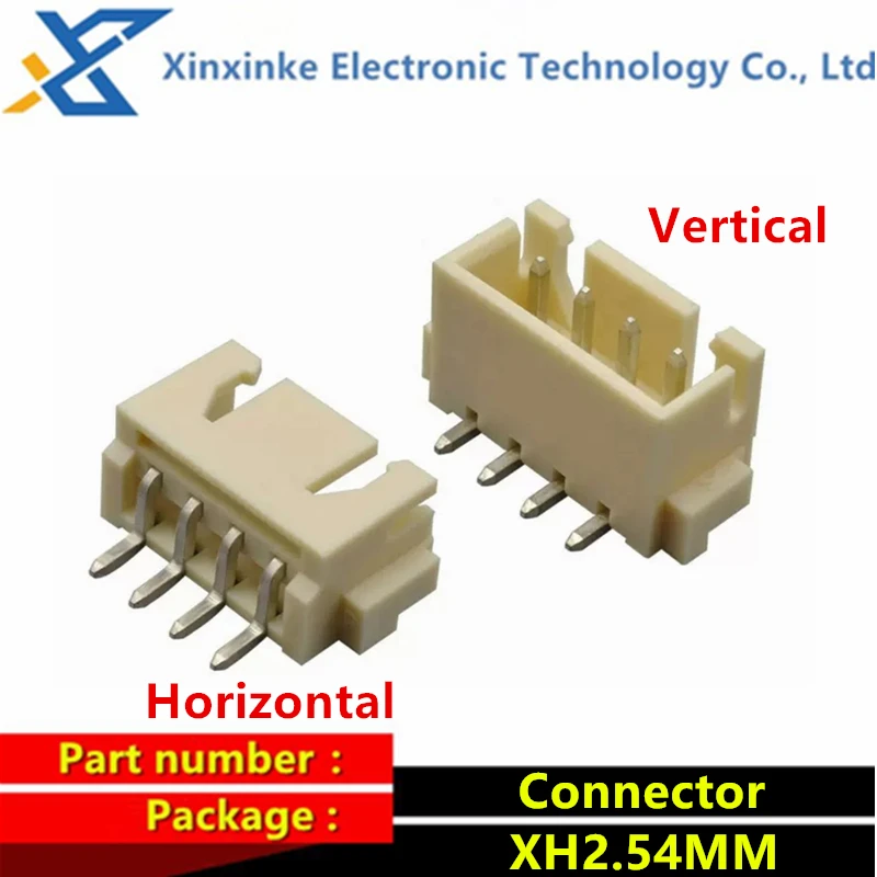 10PCS XH2.54 2p3p4p5p6p7p8p~12PIN 2.54mm Connector Socket Pin Header Straight Right Angle Horizontal Housing terminal