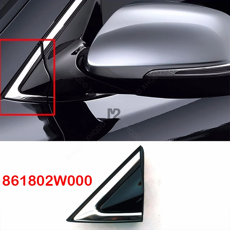 For 2013-2016 Hyundai Santa Fe DM Front Spiegel Side Driehoek Decoratieve Molding Component OEM 861802W000 861902W000