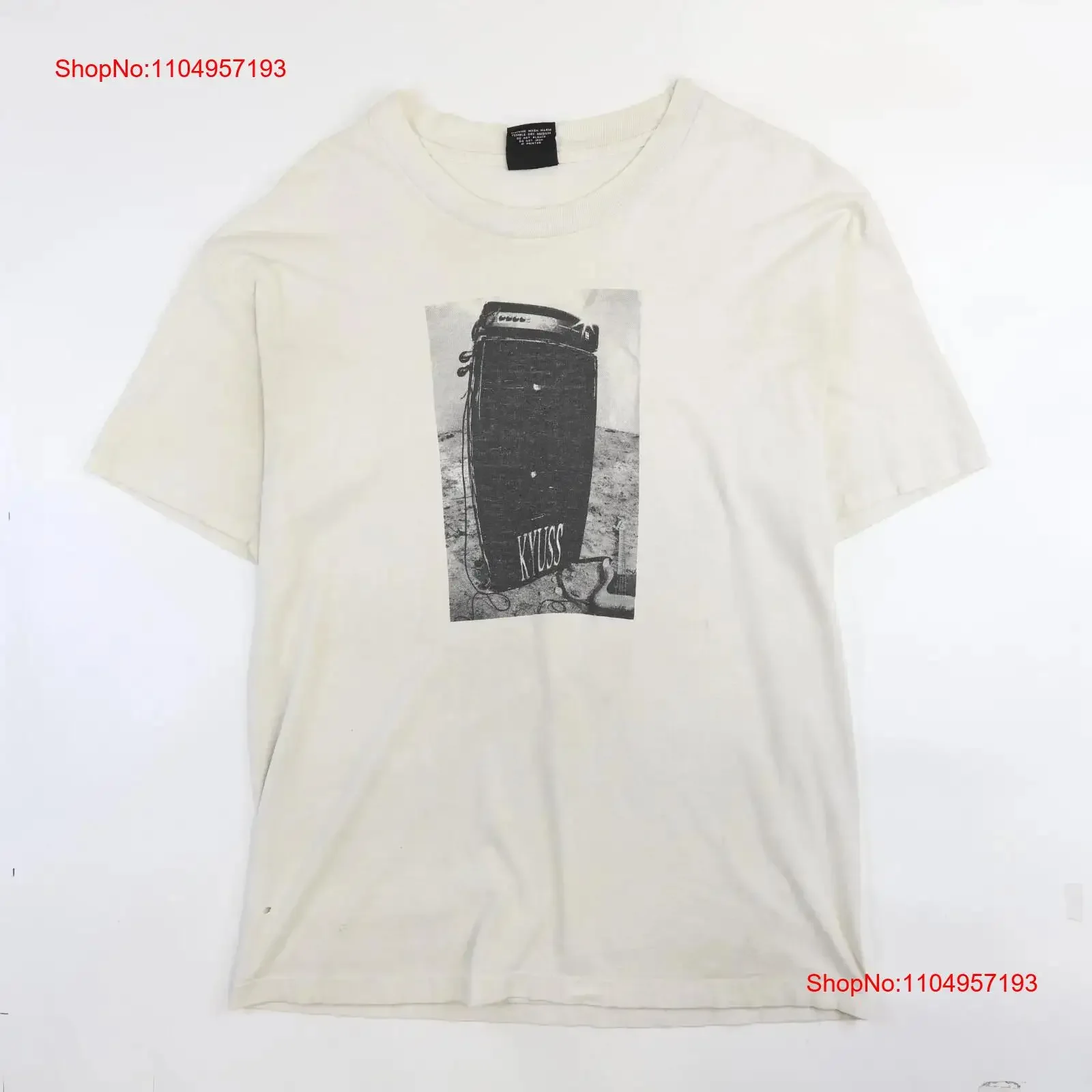 

Vintage Kyuss Fresh Bong Potent Sticky Hairy Musical Salvation T Shirt XL Stoner vintage Washed designer clothes fashion Casual