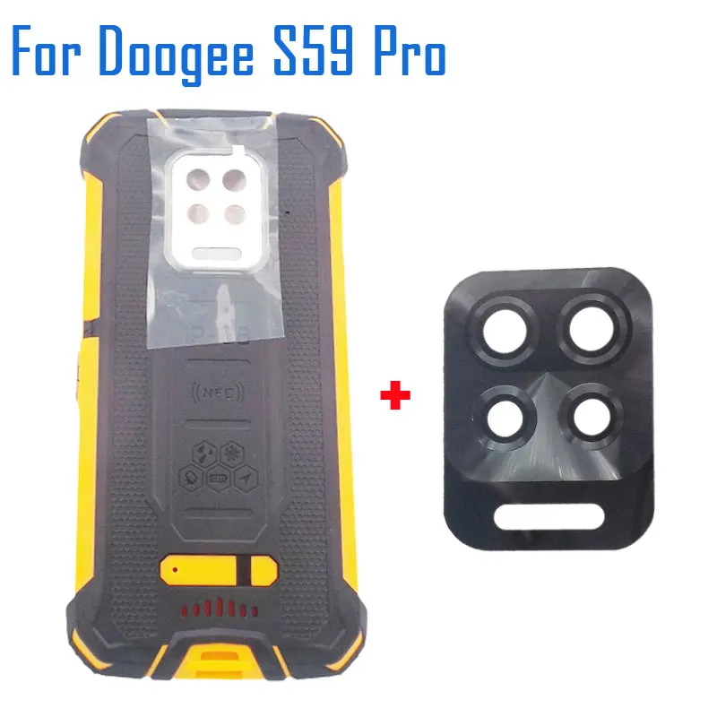 New Original Doogee S59 Pro Battery Cover Protective Battery Case Back Cover+Lens+Fingerprint+Mic Accessories For Doogee S59 Pro