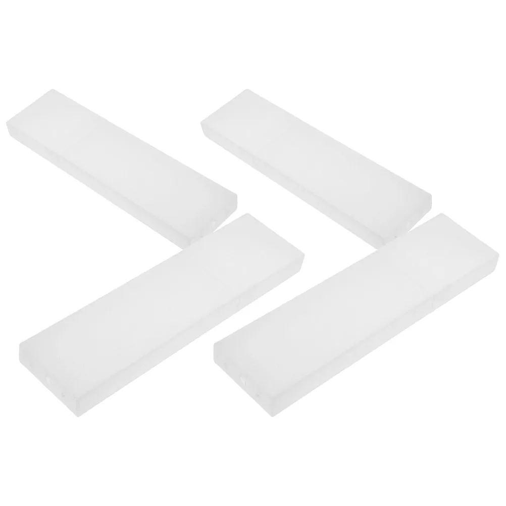 

Набор из 4 скребков для языка с футляром для хранения, портативный органайзер, дорожный держатель для скребков, пластиковый защитный чехол, легко моется, компактный