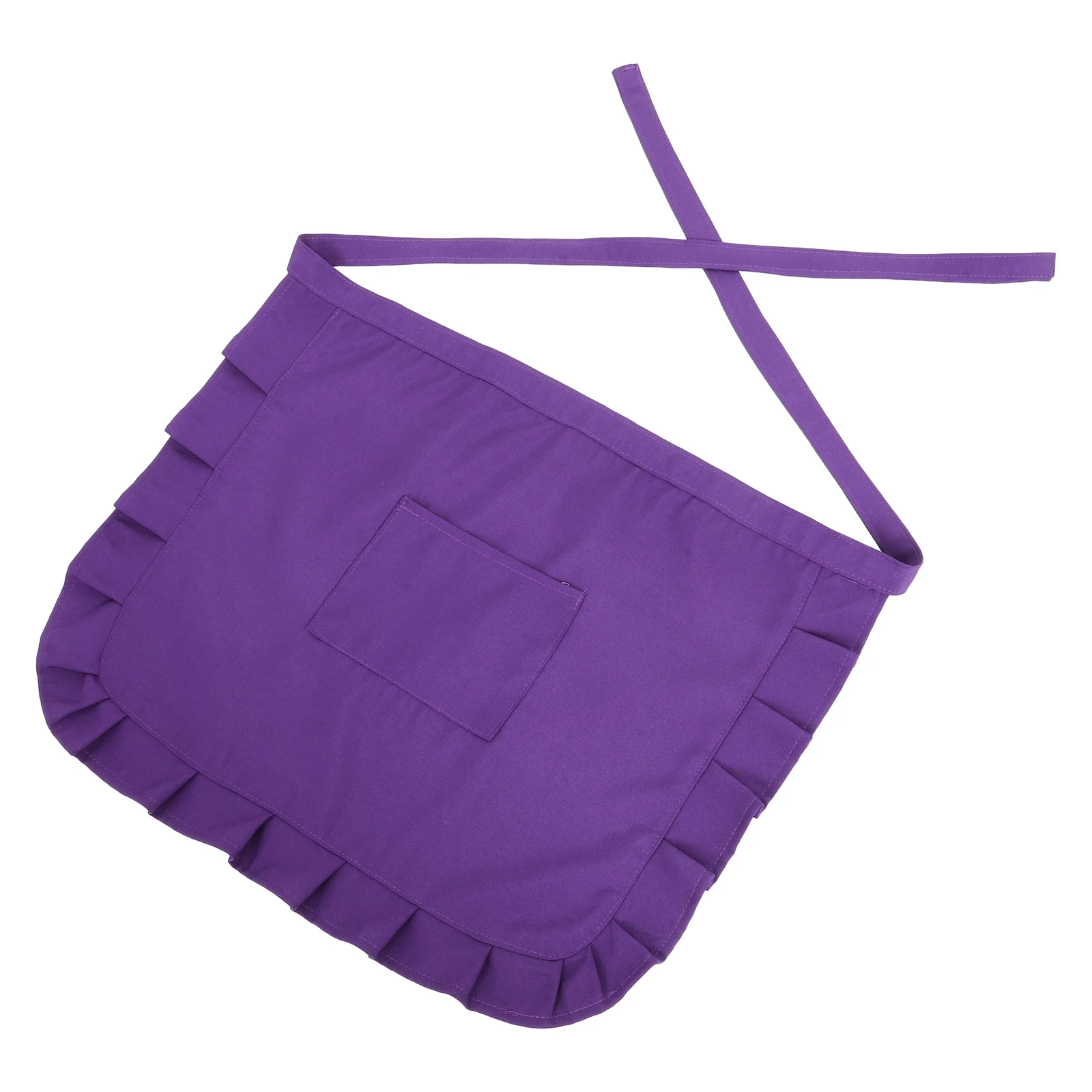 

Short Waist Apron Women Classic Design Adjustable Pocket Waitress Half Apron for Bistro Restaurant Server Server Aprons