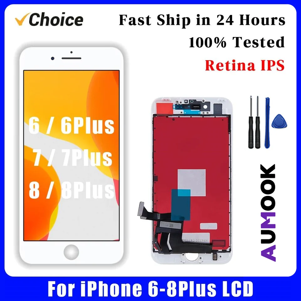 Pantalla LCD AAA+ OEM para iPhone 6 6s 7Plus 8Plus, ensamblaje de LCD y táctil para iPhone 6Plus 6sPlus 7 8