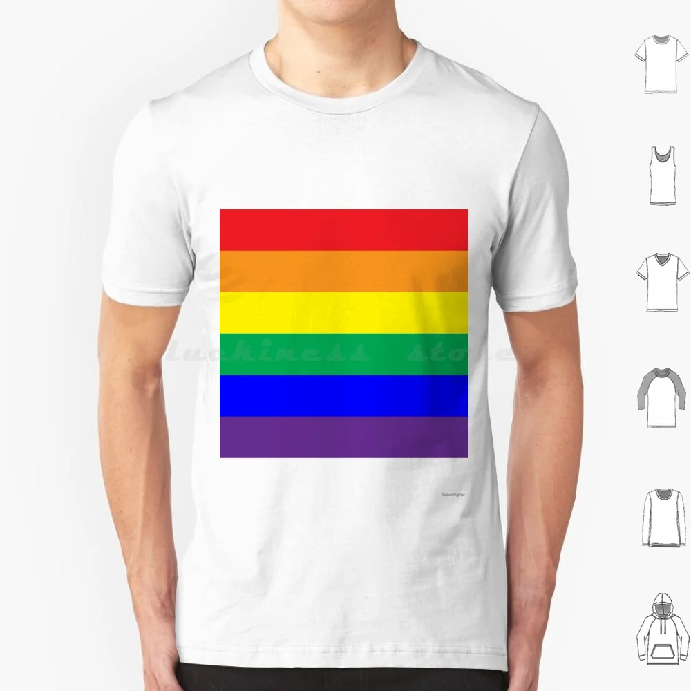 Tiled Pride Flag T Shirt 6Xl Cotton Cool Tee Queer Trans Bi Bisexual Pride Rainbow Flag Rainbows Gender Genderqueer Bigender