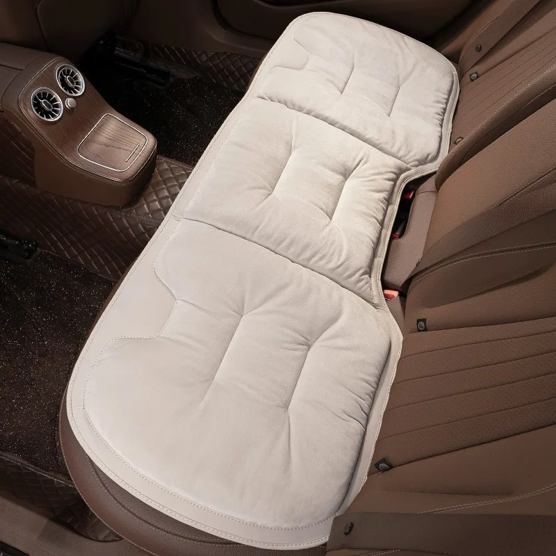 Bantalan kursi mobil flanel, tempat duduk lembut belakang hangat Anti Slip untuk Mercedes Benz AMG A B C E Class C200L W212 W213