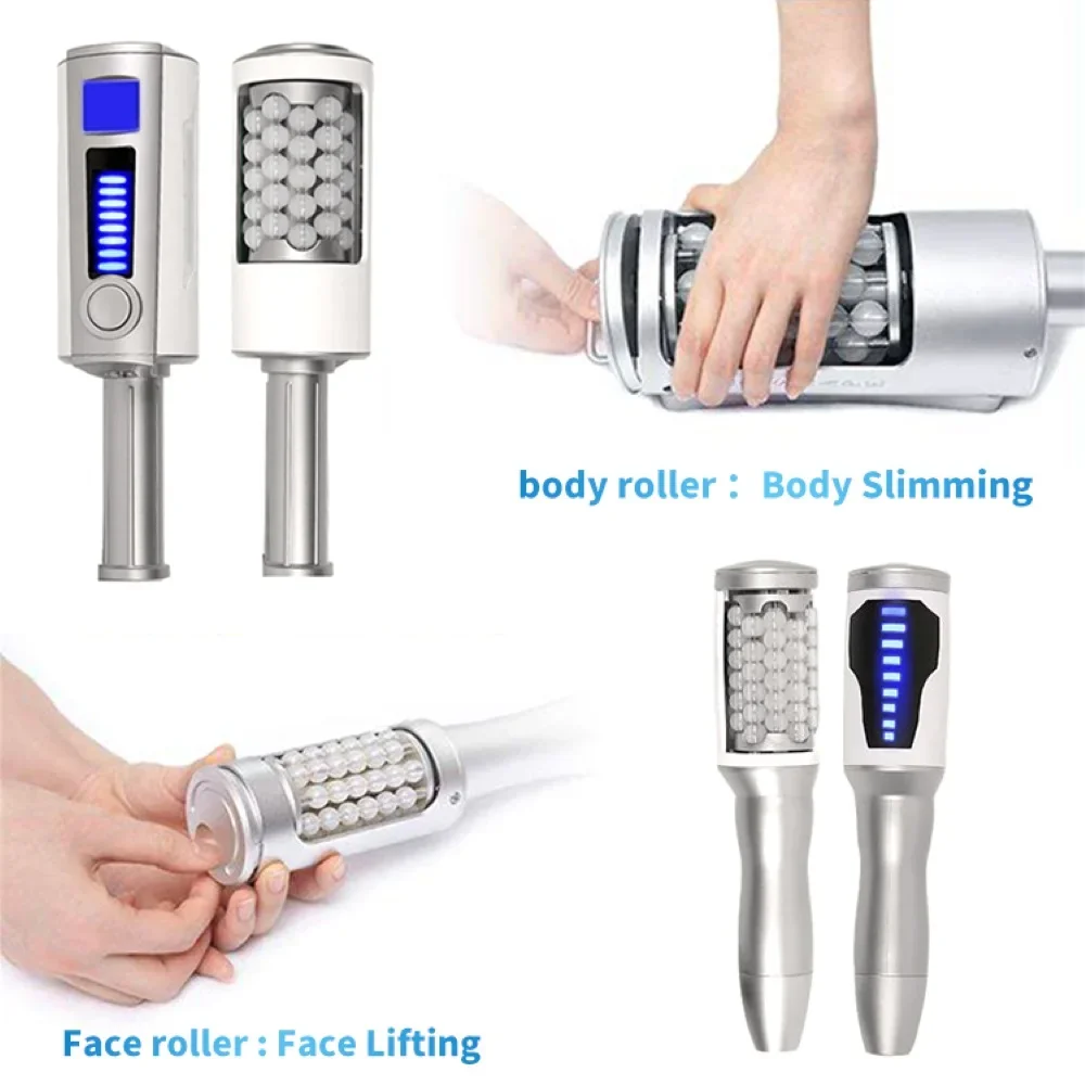 New 2 in 1 9D Vacuum Inner Ball Roller 360 Degree Rolling Cellulite Massage Body Slimming Machine Weights Loss Skin Rejuvenation