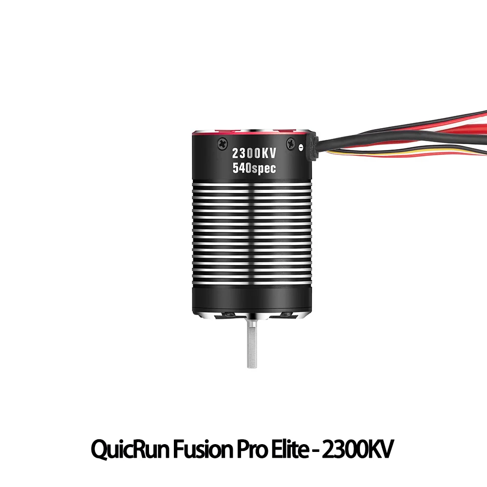 Hobbywing QUICRUN Fusion Pro Elite 2300KV waterdichte borstelloze 2-in-1 rupsmotor voor RC auto vrachtwagen kruipvoertuig
