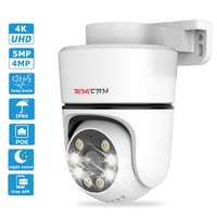 4K POE Security PTZ IP Camera Street Onvif Outdoor Color Night Vision P2P Pan Tilt With Motion Detection Two Way Audio SD Slot