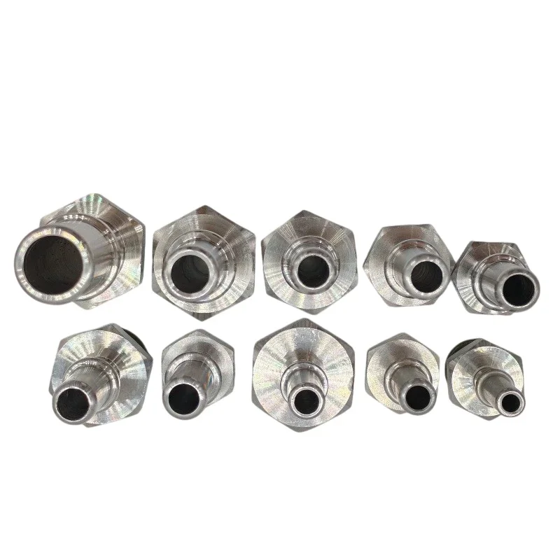 6.30 7.89 9.49 9.89mm 304 Edelstahl Steckverbinder Kraftstoffleitung Schnellverbinder Metallanschlüsse Metall-Steckverbinder 2 Stück – Detail 3
